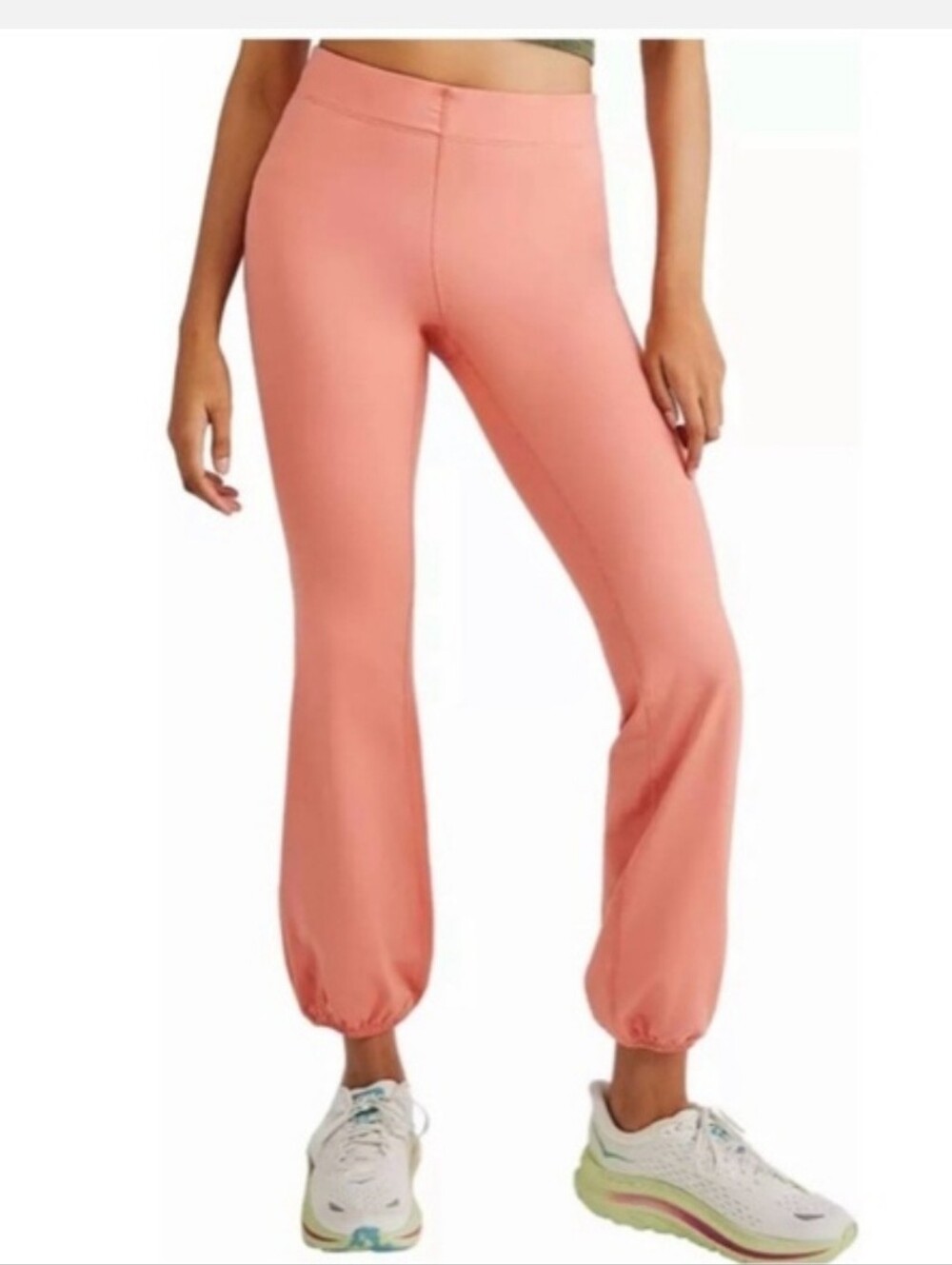 Free People Movement Lets Bounce Midrise Pants Crush Orange 313 Athletic Workout
